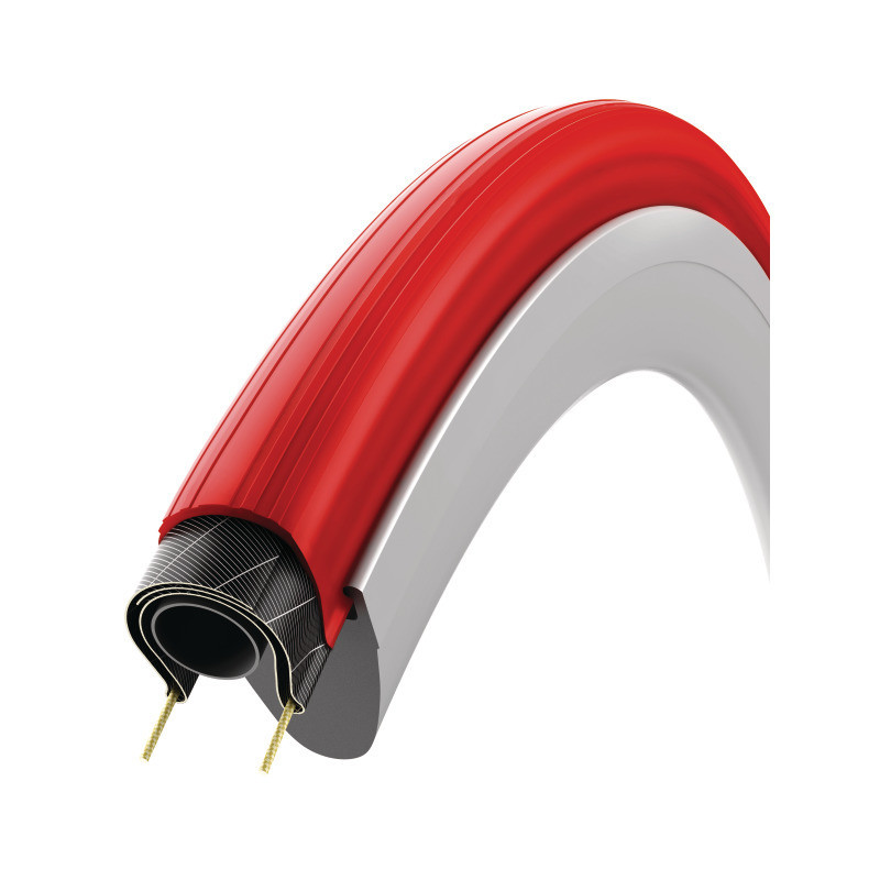 Vittoria Pneu Zaffiro Pro Home Trainer 700x23c Falt rot