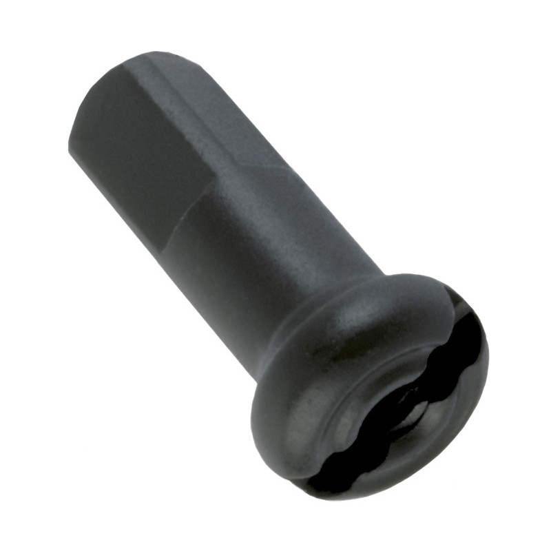 Nippel Messing 12mm schwarz, 1,8mm, 100 Stk.