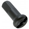 Nippel Messing 12mm schwarz, 1,8mm, 100 Stk.