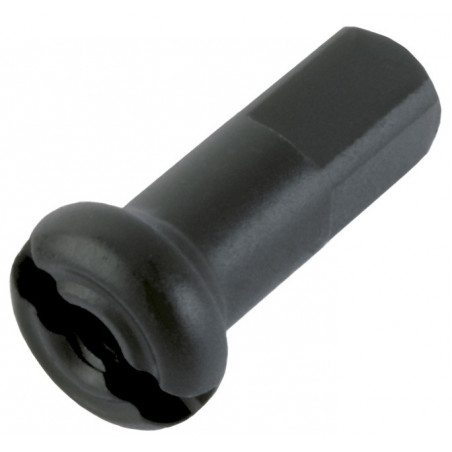 Nippel Messing 12mm schwarz, 2,0mm, 100 Stk.