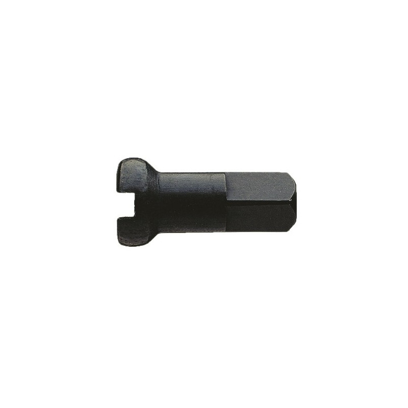 Nippel Alu 12mm schwarz, 2,0mm, 100 Stk.
