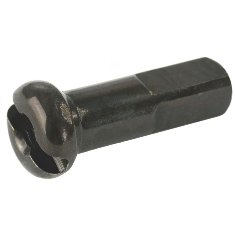 Pro Lock Nippel Messing 12mm schwarz, 2,0mm, 100 Stk.
