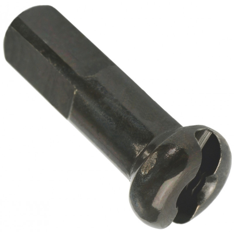 Pro Lock Nippel Alu 12mm schwarz, 2,0mm, 100 Stk.