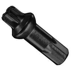 Squorx Pro Head Nippel Messing 15mm schwarz, 2,0mm, 100 Stk.