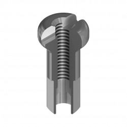 DT Swiss Nippel Alu  2.0mm Gewinde, 14mm lang, silber, 100 Stück