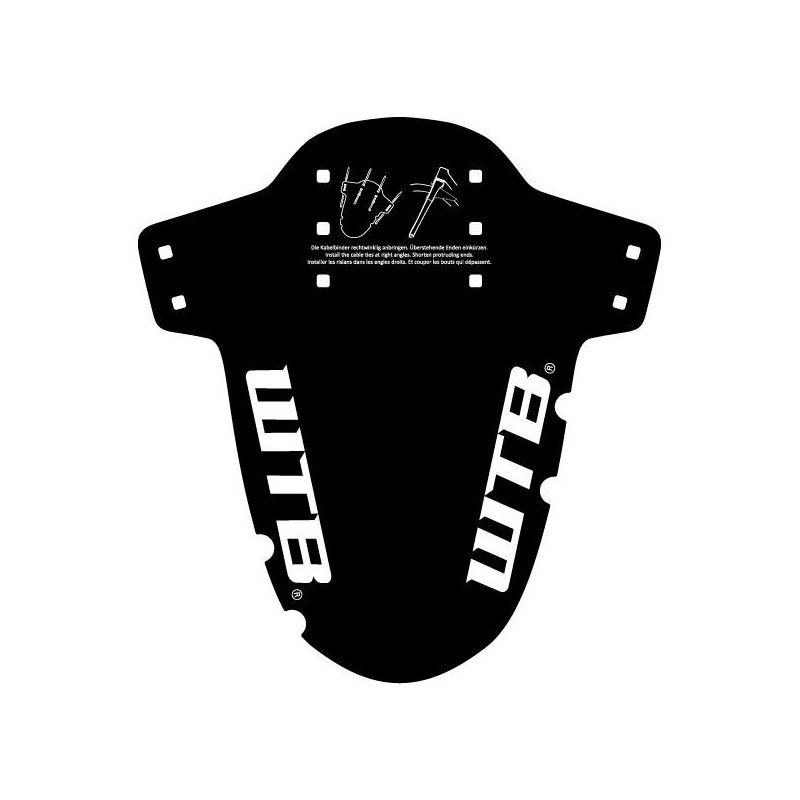 WTB Logo MTB Mud Guard  fork mount, black