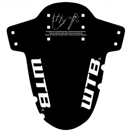 WTB Logo MTB Mud Guard  fork mount, black