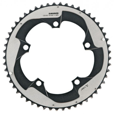 Kettenblatt, 53Z, 11-fach, BCD 130, YAW 2 pin, Sram