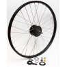 Rear Rim Set, 24 x 28H, Shimano Nexus 7S 130 mm (Black)