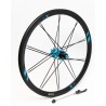 Rear Rim Set, 22 x 22H, Kinetix Pro X Disc, 135 mm (Black/Blue)