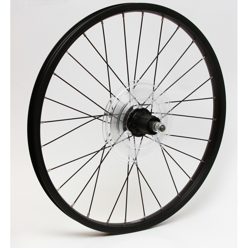 Rear Rim Set, 20 x 28H, Formula 8 S Hub 130 mm (Black)