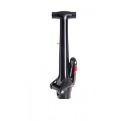 HANDLEPOST, PHYSIS T-BAR 3D,W/ LATCH KIT BRUSHED BLACK, l:290, 12 DEGREE