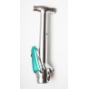 HANDLEPOST, PHYSIS T-BAR 3D,W/ LATCH KIT BRUSHED SILVER, l:290, 12 DEGREE