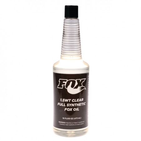 FOX Oil AM 1.5wt Synthetic 16oz. clear