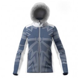 UYN Lady Skyon Snowflake Jacket ful zip blue indigo / blanc
