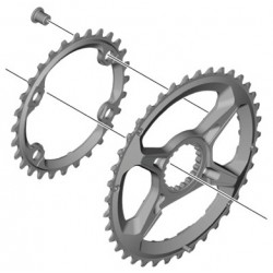 Shimano XTR Kettenblatt 28 Zähne, Y-1X2 28000  Double (38-28), 12-fach