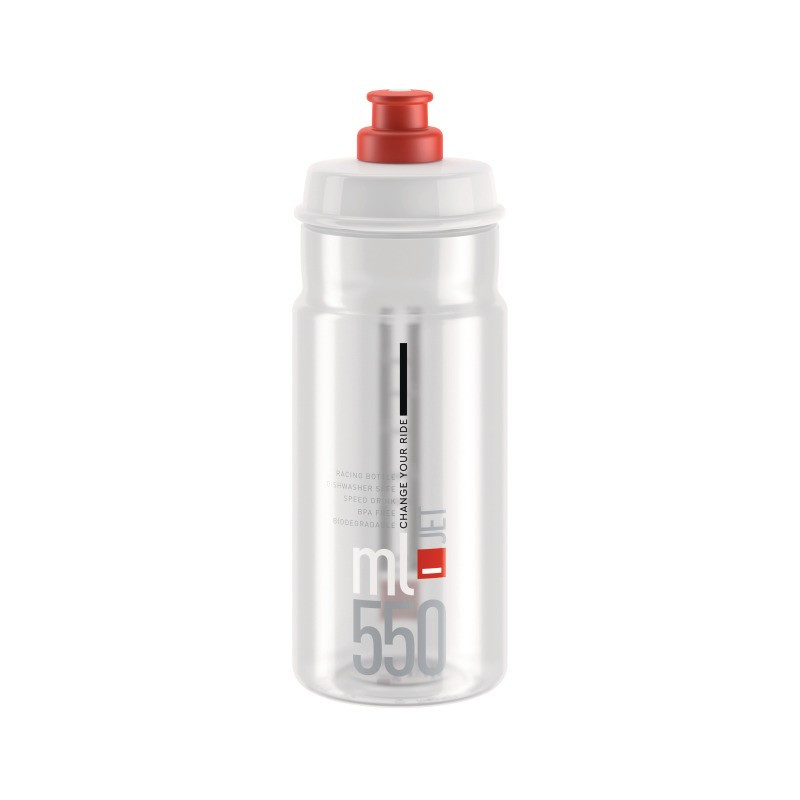 Elite Bidon Jet 950 ml transparent-rot