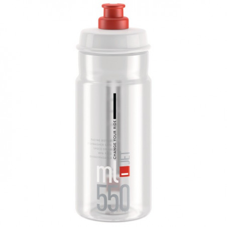 Elite Bidon Jet 950 ml transparent-rot