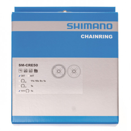 Shimano Kettenblatt STEPS SM-CRE50 38 Zähne doppelter Hosenschutz Box