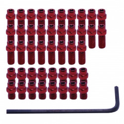 DMR Vault Flip Pins, 44 Stück, incl. Inbus-Schlüssel. Rot.
