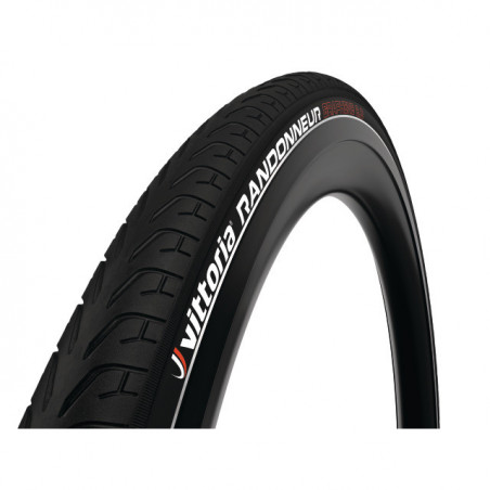 Vittoria Randonneur 700x47c starr mit Reflexstreifen schwarz