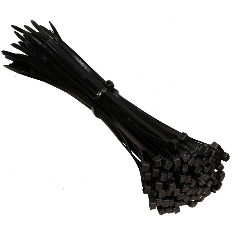 Kabelbinder 250x3.6mm schwarz, Sack à 100 Stück