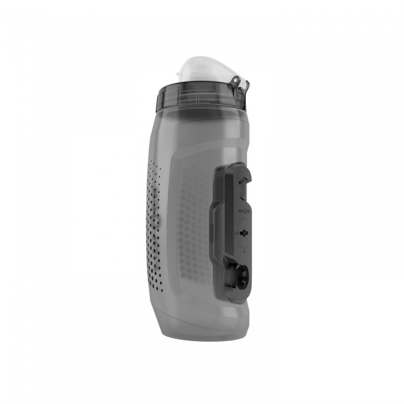 Fidlock Twist Ersatz-Trinkflasche 590 ml mit Flaschenadapter Bottle Connector, OHNE Bike Base. Transparent Black.