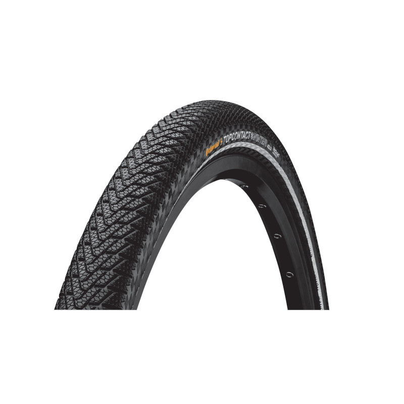 Continental Top Contact Winter II Premium 26x1.9 Falt mit Reflexstreifen black