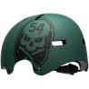 Bell Local Helmet matte green/black skull,M