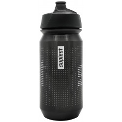 Bidon Water Bottle 500cc, Black with dots