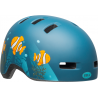 Bell Lil Ripper Helmet matte gray/blue fish,S