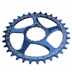 Race Face Direct Mount N/W Chainring 10-12SPD excl. SHI12SPD blue,26T 