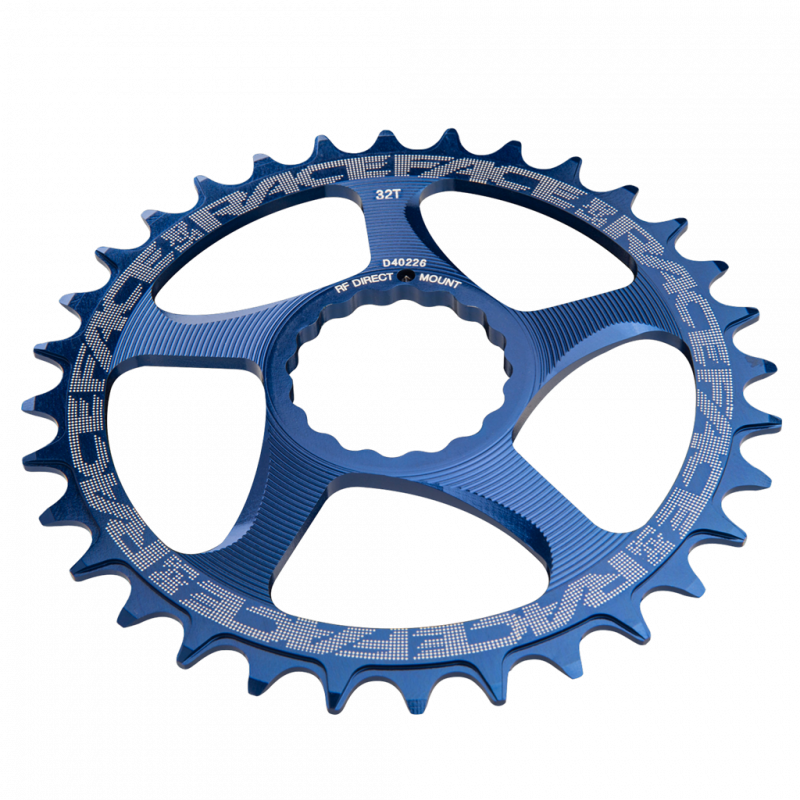 Race Face Direct Mount N/W Chainring 10-12SPD excl. SHI12SPD blue,32T 