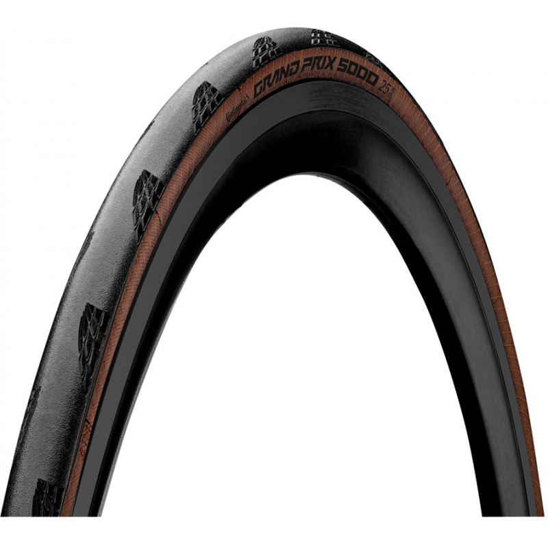 Continental Grand Prix GP 5000 Transparent, 700x25C, faltbar, Black Chili