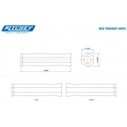 Ritchey Lenkergriffe WCS True Grip, schwarz, 130 mm