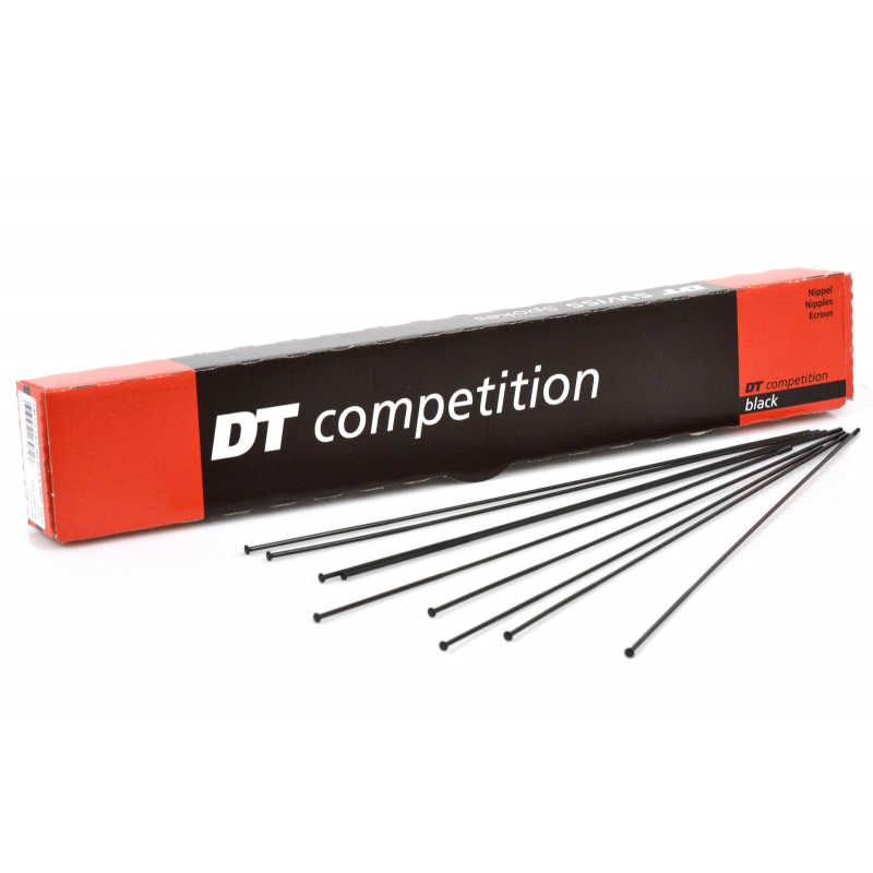 DT Swiss Speichen Competition straightpull 262mm schwarz, 2,0/1,8mm, ohne Nippel, Karton à 100 Stk.