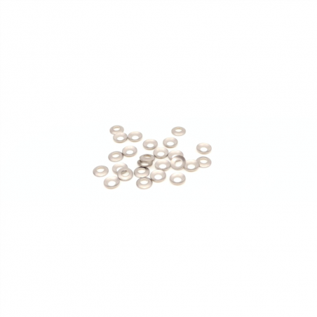 Zipp Nipple Washers Round Titanium for 202FC/454 25Pcs N/A,one size 