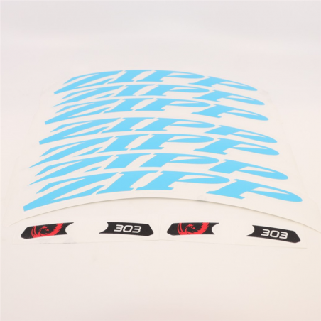 Zipp Wheel Decal Set Zipp 303 for one wheel matte blue blue,one size 