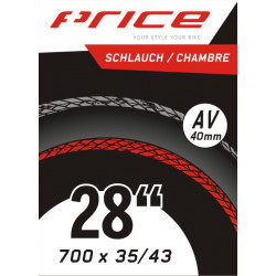Price Schlauch Tour, 700x35-43C, AV40, Ventil 40mm, Box à 10 Stk.