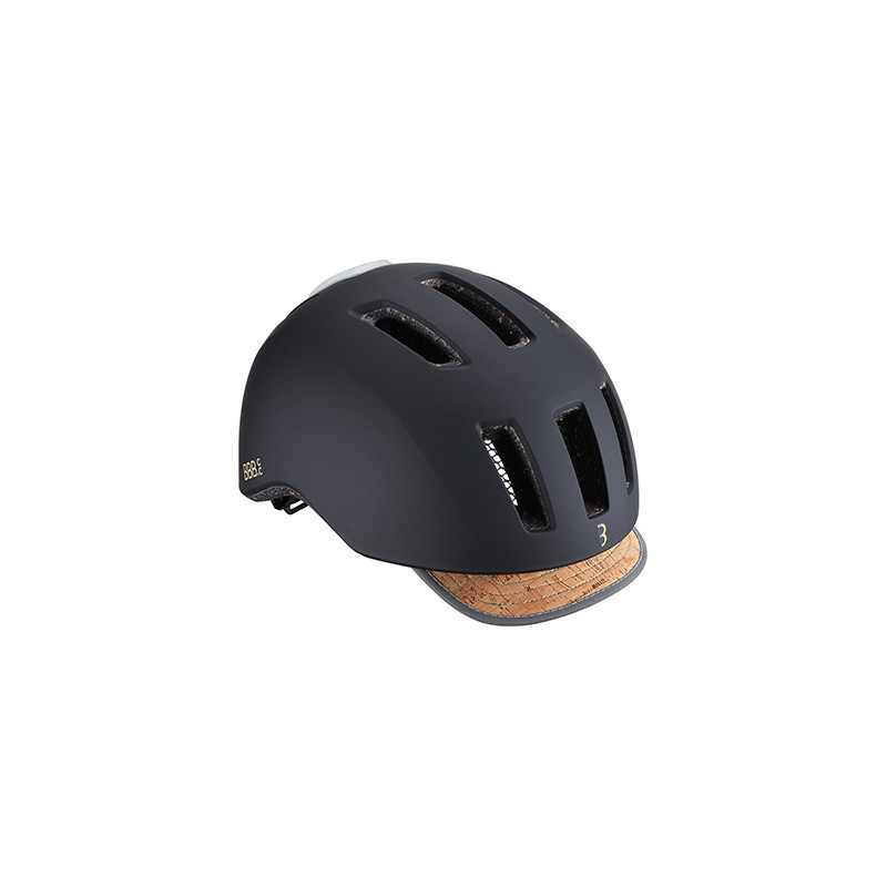 Helm GridEco Kork schwarz matt L 58-62cm InMold