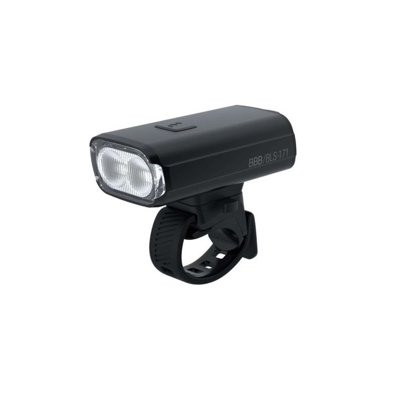 BBB Bicycles Parts StrikeDuo 1200 Lumen, Akku-USB-C schwarz 7 Modi inkl. DayFlash, RemoteReady