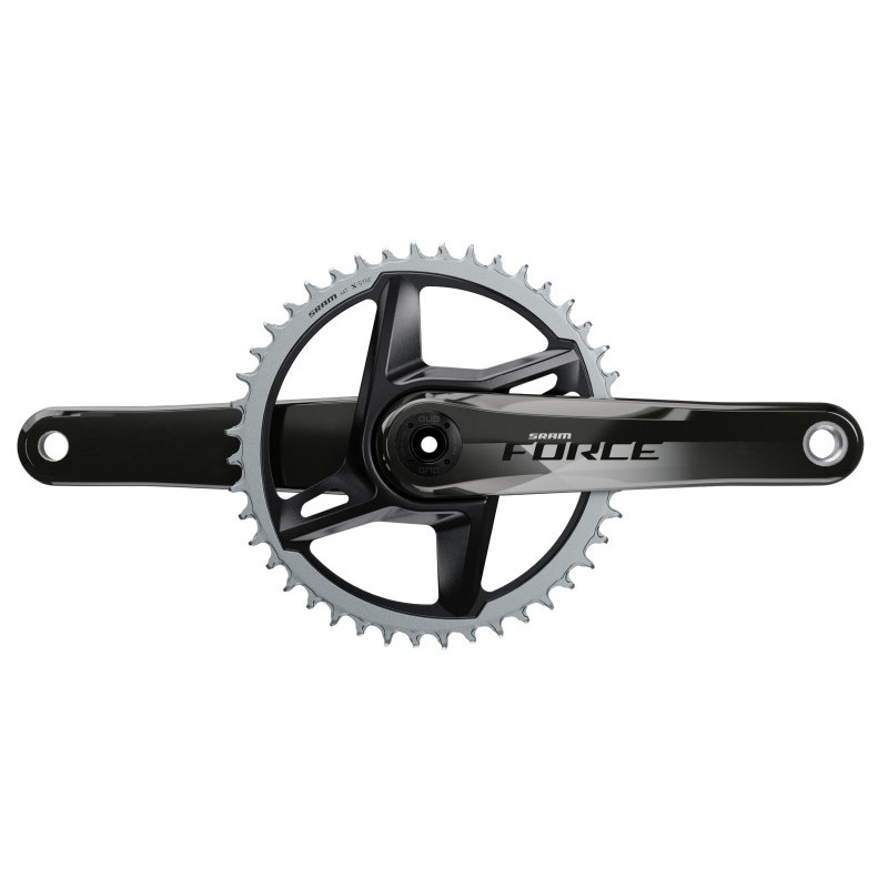 SRAM Kurbel Force 1x DUB 175mm 40Z Direct Mount, Gloss Black, Carbon