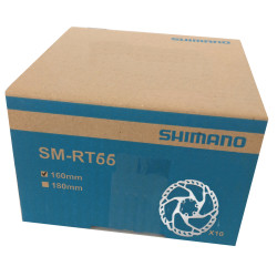 Shimano SLX DISC Scheibe 160mm, SM-RT66SS, 6-Loch, Werkstattpackung Karton à 10 Stück