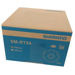 Shimano Deore DISC Scheibe 160mm, SM-RT64SXSC, Center Lock, Werkstattpackung Karton à 10 Stück