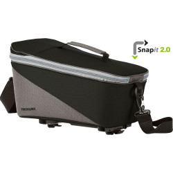 Racktime Gepäckträgertasche Talis 2.0, Snap-it 2, schwarz/grau, 38 x 22 x 23cm, mit Adapter