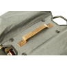 Racktime Doppeltasche Heda 2.0, Snap-it 2, grau, 32 x 36 x 14cm, mit Adapter