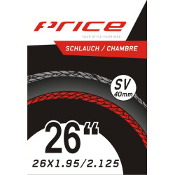 Price Schlauch MTB, 26x1.9-2.15, FV40, Ventil 40mm, Box à 10 Stk.