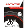 Price Schlauch MTB, 26x1.9-2.15, AV40, Ventil 40mm, Box à 10 Stk.