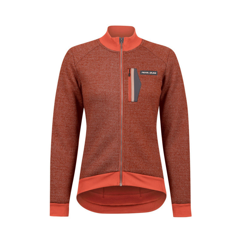 PEARL iZUMi W Expedition Thermal Jersey burnt rust adobe