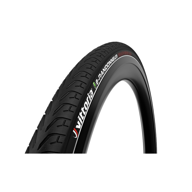 Vittoria Pneu e-Randonneur G2.0 700x40c starr m/Reflexstreifen schwarz